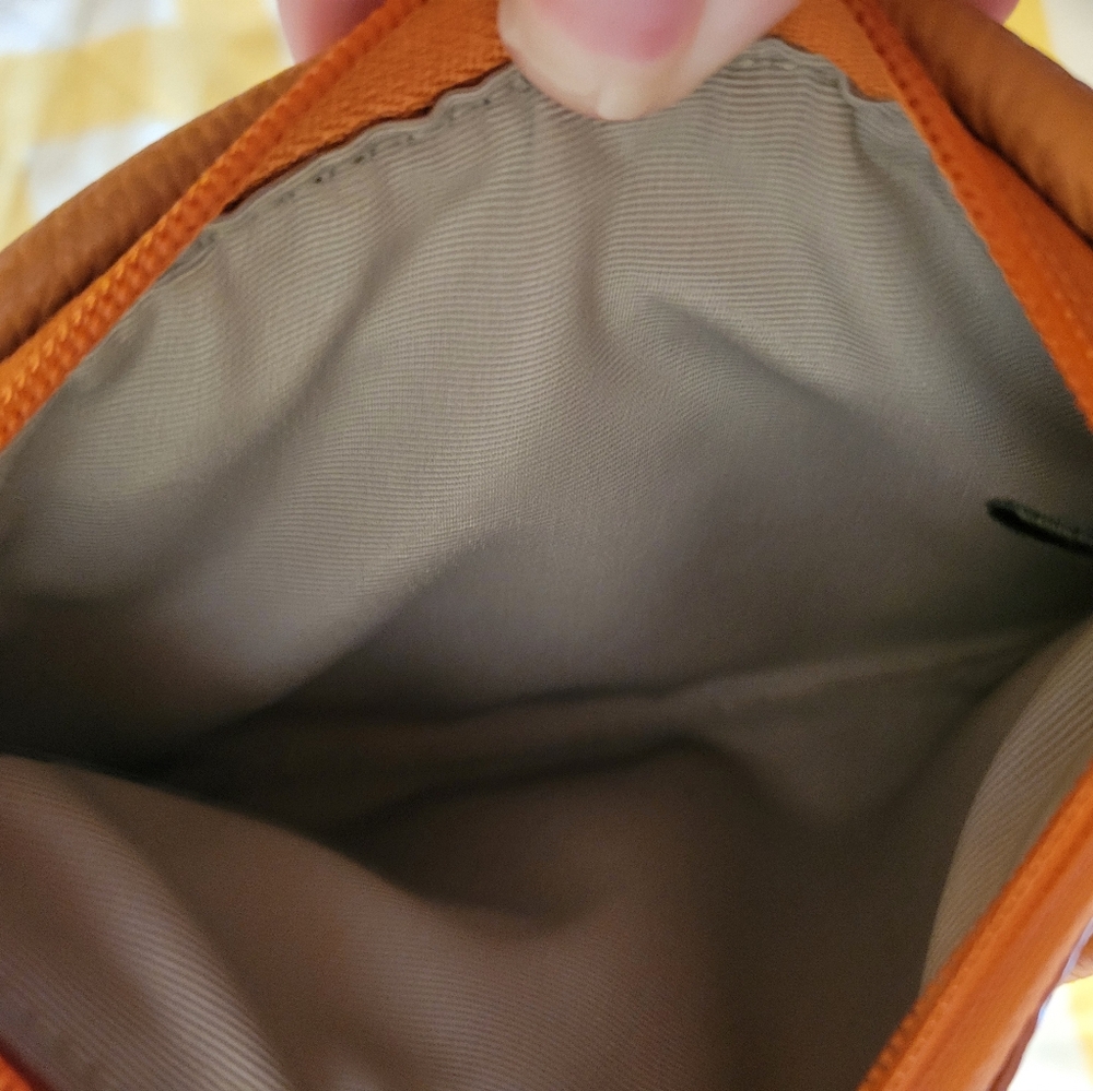Coach Legacy Light Orange Pebbled Leather Wristlet Clutch with Turn-Lock. - Picture 8 of 9